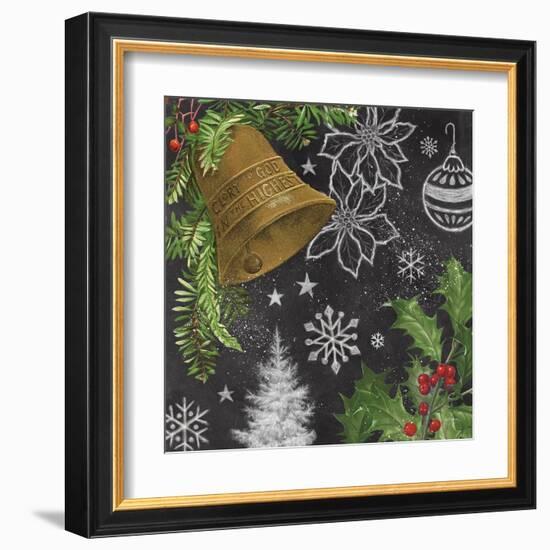 Vintage Holiday Chalk III-Mary Urban-Framed Art Print