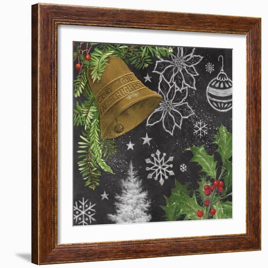 Vintage Holiday Chalk III-Mary Urban-Framed Art Print