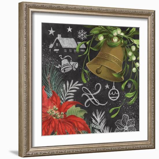 Vintage Holiday Chalk IV-Mary Urban-Framed Art Print