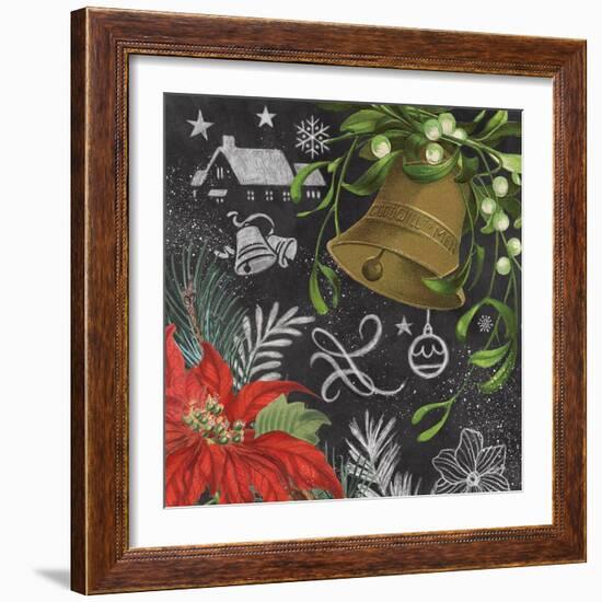 Vintage Holiday Chalk IV-Mary Urban-Framed Art Print