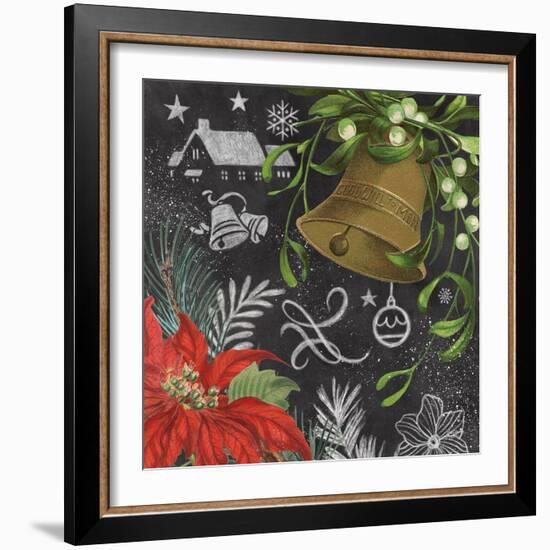 Vintage Holiday Chalk IV-Mary Urban-Framed Art Print