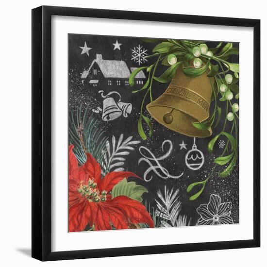 Vintage Holiday Chalk IV-Mary Urban-Framed Art Print