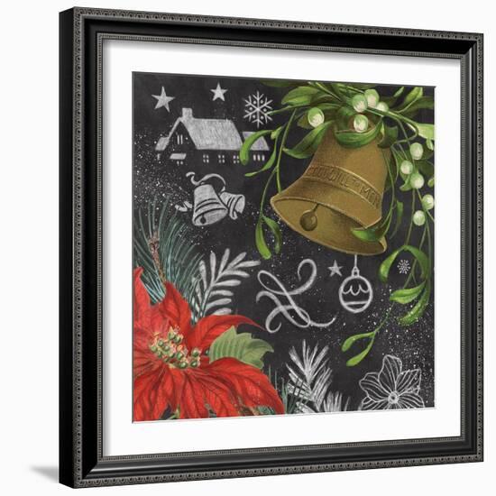 Vintage Holiday Chalk IV-Mary Urban-Framed Art Print