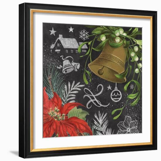 Vintage Holiday Chalk IV-Mary Urban-Framed Art Print