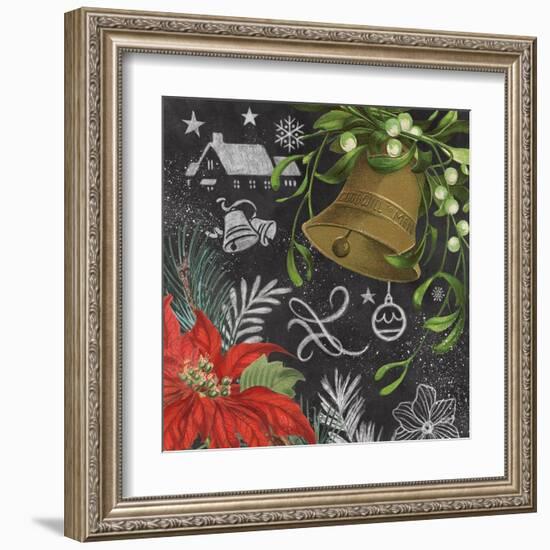 Vintage Holiday Chalk IV-Mary Urban-Framed Art Print