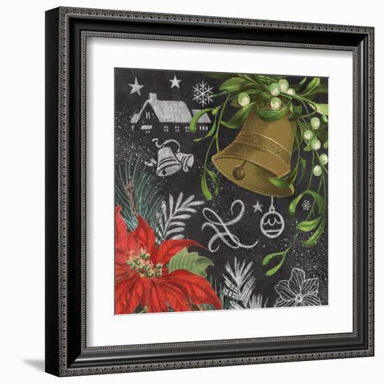 Vintage Holiday Chalk IV-Mary Urban-Framed Art Print