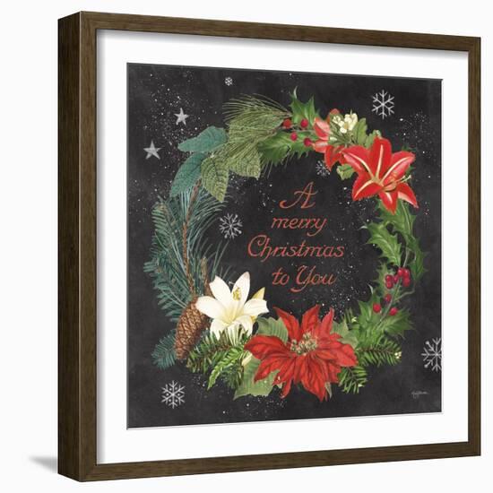 Vintage Holiday Chalk VI-Mary Urban-Framed Art Print