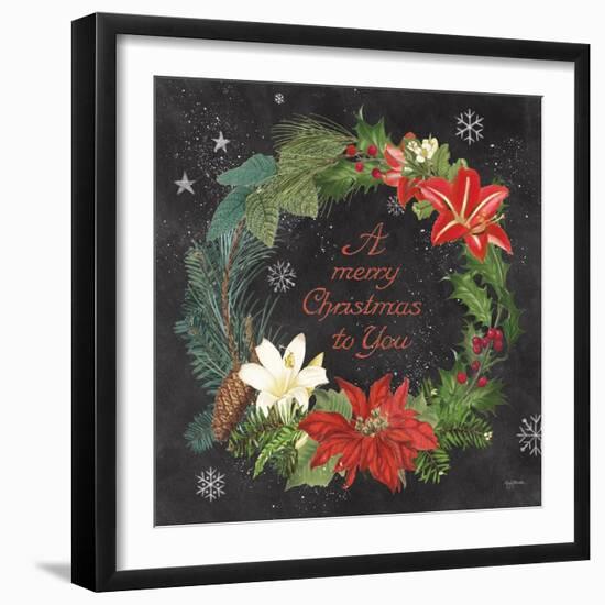 Vintage Holiday Chalk VI-Mary Urban-Framed Art Print