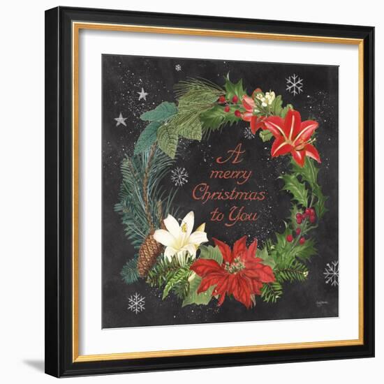 Vintage Holiday Chalk VI-Mary Urban-Framed Art Print