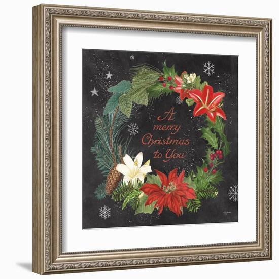 Vintage Holiday Chalk VI-Mary Urban-Framed Art Print