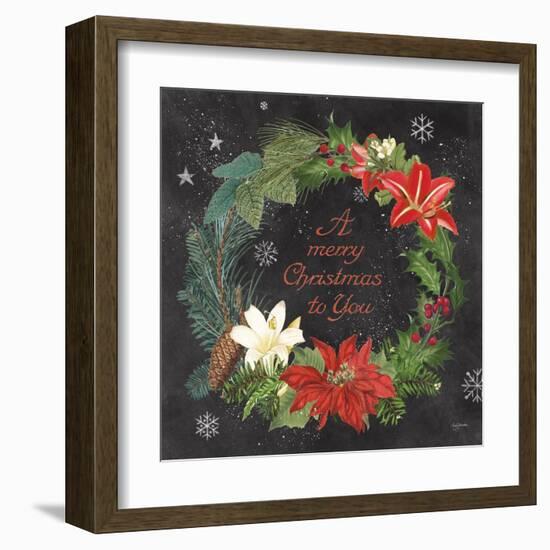 Vintage Holiday Chalk VI-Mary Urban-Framed Art Print