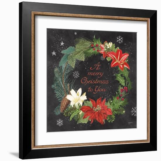 Vintage Holiday Chalk VI-Mary Urban-Framed Art Print