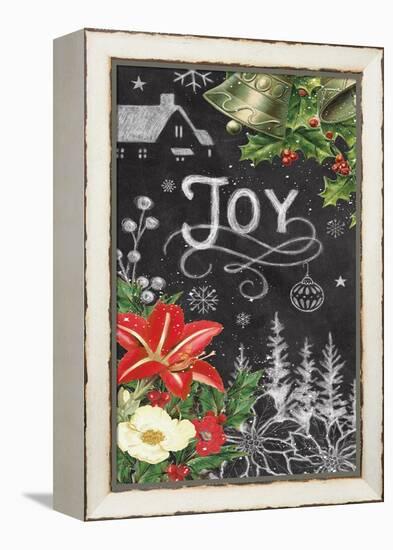Vintage Holiday Chalk VII-Mary Urban-Framed Stretched Canvas