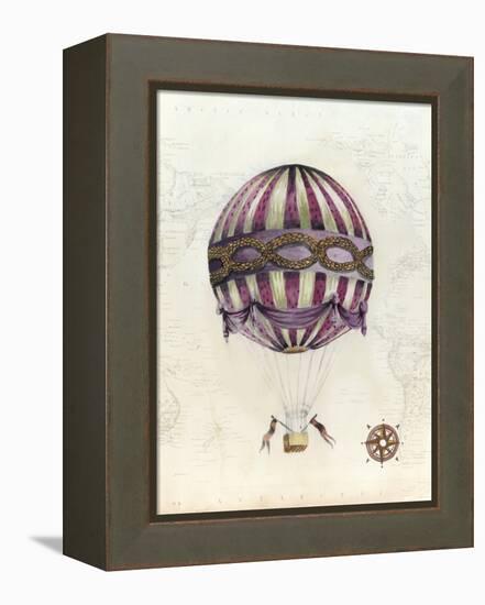 Vintage Hot Air Balloons I-Naomi McCavitt-Framed Stretched Canvas