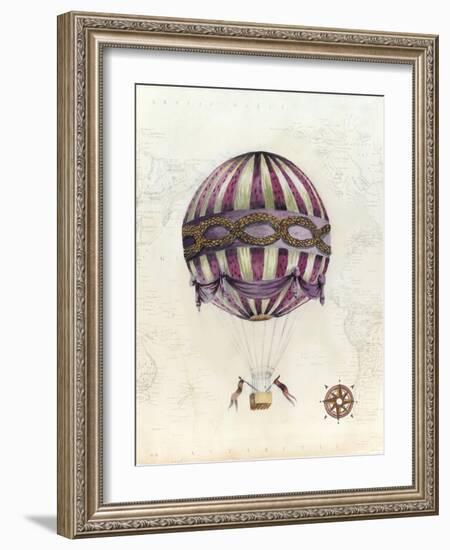 Vintage Hot Air Balloons I-Naomi McCavitt-Framed Art Print