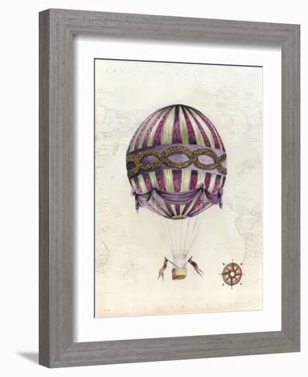 Vintage Hot Air Balloons I-Naomi McCavitt-Framed Art Print