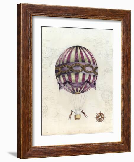 Vintage Hot Air Balloons I-Naomi McCavitt-Framed Art Print