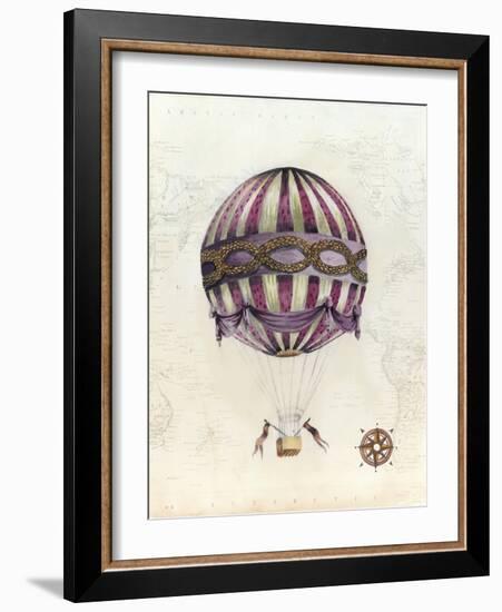 Vintage Hot Air Balloons I-Naomi McCavitt-Framed Art Print