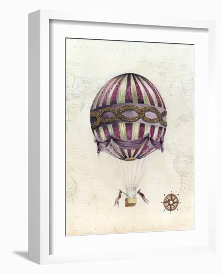 Vintage Hot Air Balloons I-Naomi McCavitt-Framed Art Print