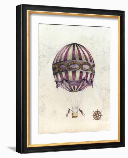 Vintage Hot Air Balloons I-Naomi McCavitt-Framed Art Print