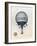 Vintage Hot Air Balloons II-Naomi McCavitt-Framed Art Print