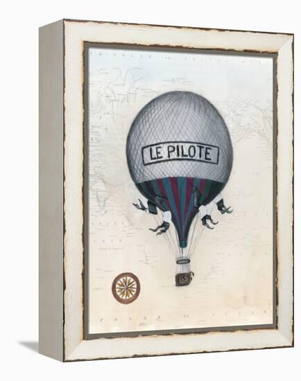 Vintage Hot Air Balloons II-Naomi McCavitt-Framed Stretched Canvas