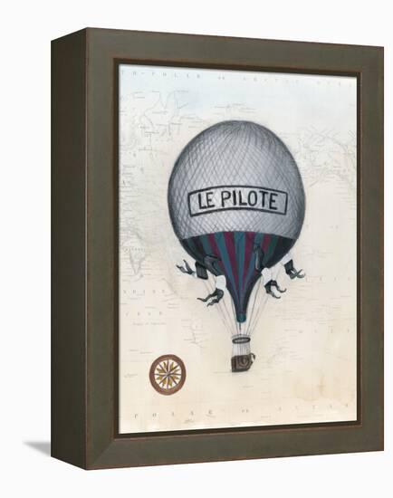 Vintage Hot Air Balloons II-Naomi McCavitt-Framed Stretched Canvas