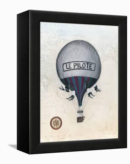 Vintage Hot Air Balloons II-Naomi McCavitt-Framed Stretched Canvas