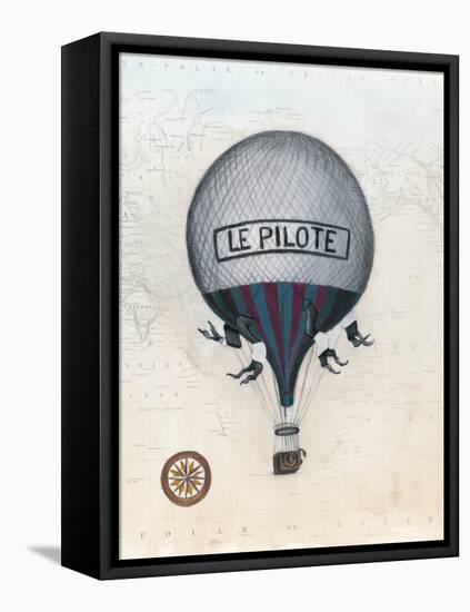 Vintage Hot Air Balloons II-Naomi McCavitt-Framed Stretched Canvas