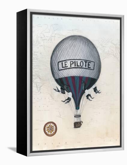 Vintage Hot Air Balloons II-Naomi McCavitt-Framed Stretched Canvas