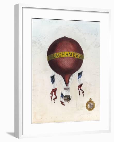 Vintage Hot Air Balloons III-Naomi McCavitt-Framed Art Print