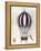 Vintage Hot Air Balloons VI-Naomi McCavitt-Framed Stretched Canvas