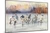 Vintage Ice Hockey, Telluride, Colorado-null-Mounted Art Print