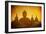 Vintage Image Of Buddha Statue At Borobudur Temple, Java, Indonesia-javarman-Framed Art Print