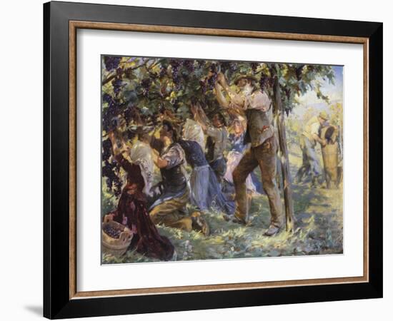 Vintage in the South Tyrol, Austria-Peder Severin Kröyer-Framed Giclee Print