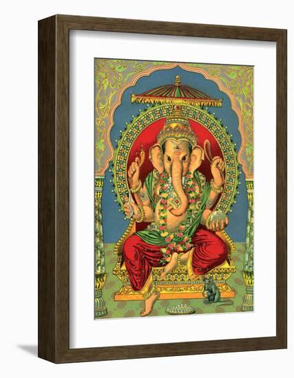 Vintage Indian Bazaar, Ganesha-null-Framed Art Print