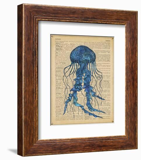 Vintage Jellyfish-Sparx Studio-Framed Art Print