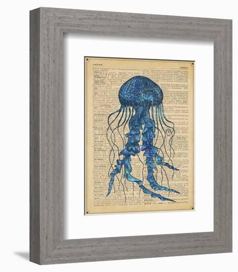 Vintage Jellyfish-Sparx Studio-Framed Art Print