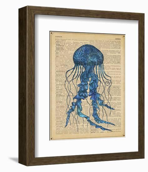 Vintage Jellyfish-Sparx Studio-Framed Art Print