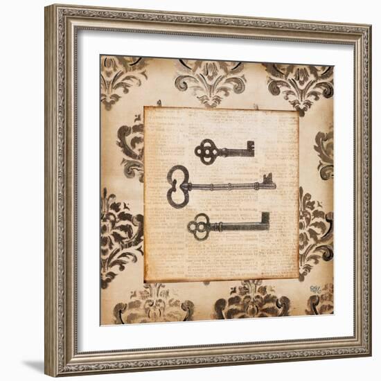 Vintage Keys I-Tiffany Hakimipour-Framed Art Print