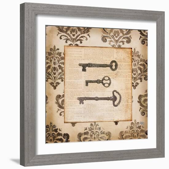 Vintage Keys II-Tiffany Hakimipour-Framed Art Print