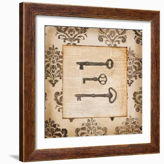 Vintage Keys II-Tiffany Hakimipour-Framed Art Print