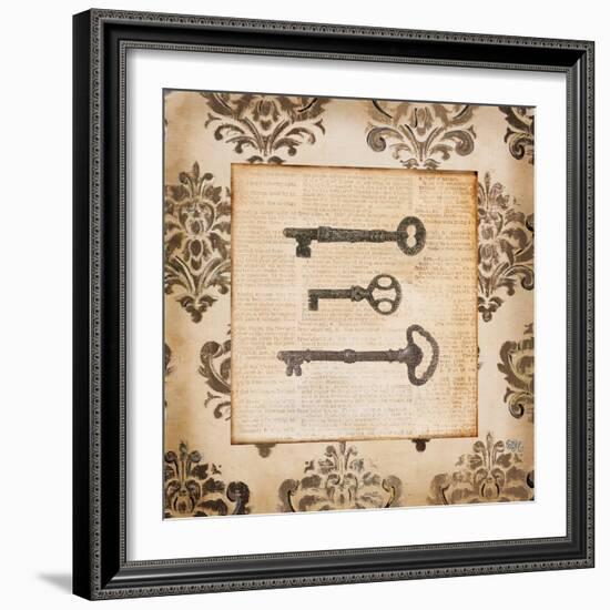 Vintage Keys II-Tiffany Hakimipour-Framed Art Print