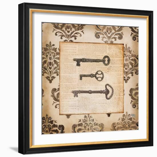 Vintage Keys II-Tiffany Hakimipour-Framed Art Print