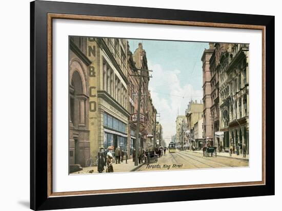 Vintage King Street, Toronto, Ontario-null-Framed Art Print