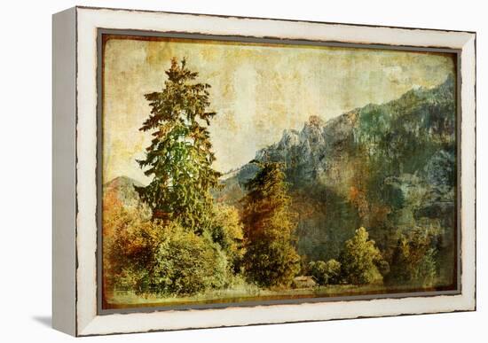 Vintage Landscape-Maugli-l-Framed Stretched Canvas