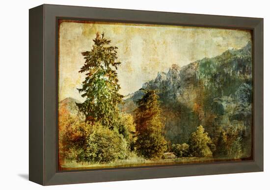 Vintage Landscape-Maugli-l-Framed Stretched Canvas
