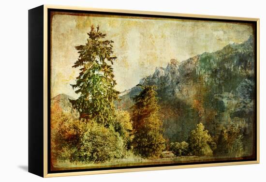 Vintage Landscape-Maugli-l-Framed Stretched Canvas
