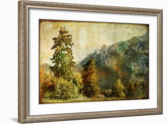 Vintage Landscape-Maugli-l-Framed Art Print