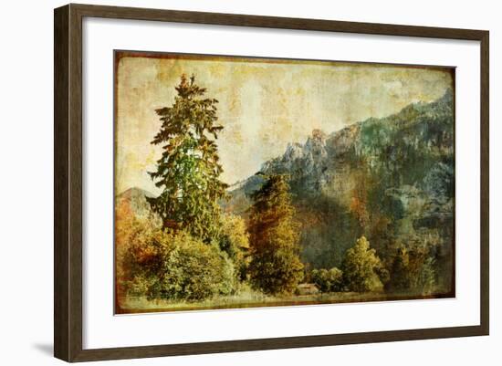 Vintage Landscape-Maugli-l-Framed Art Print